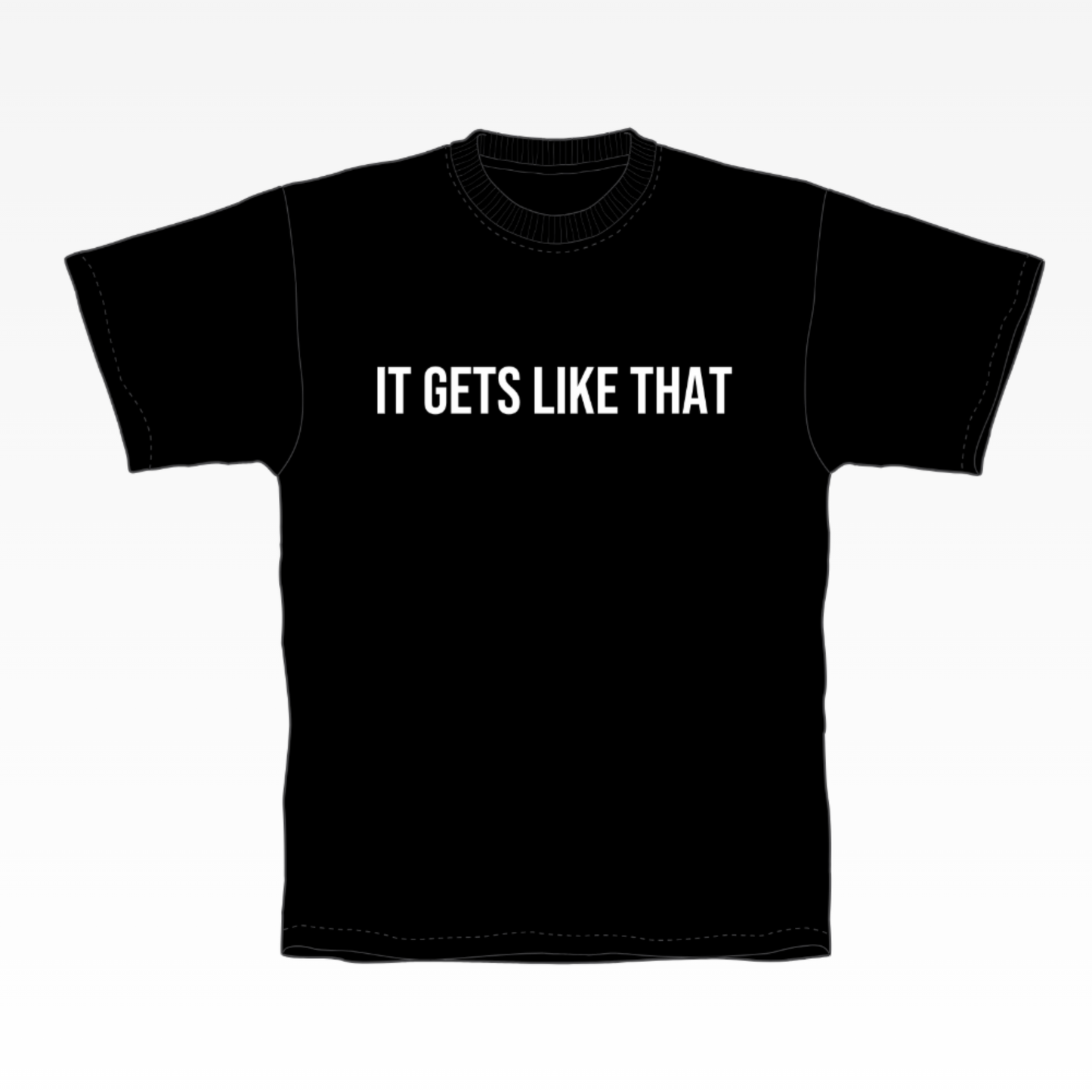 1. IT GETS LIKE THAT STANCE TEE INLINE PRINT