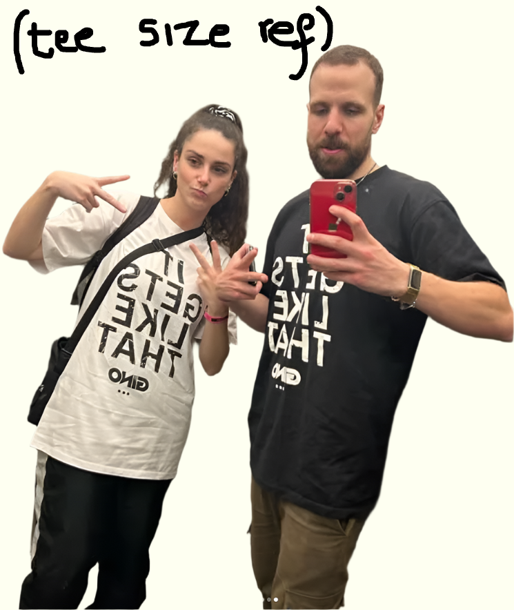 2. IT GETS LIKE THAT STANCE TEE LARGE PRINT